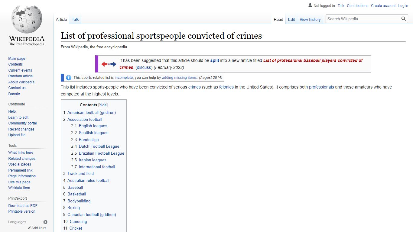 List of professional sportspeople convicted of crimes - Wikipedia